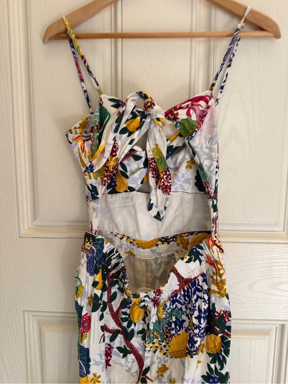 Anthro Maeve cutout floral jumpsuit - Picture 9 of 10
